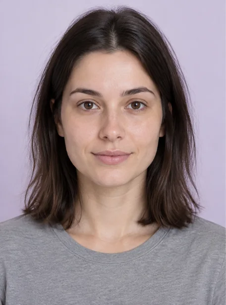 AI-generated fictional portrait illustrating the report layout